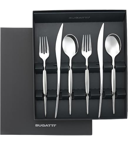 Amazon｜BUGATTI (ブガッティ) カトラリーセット ペア 6本セット